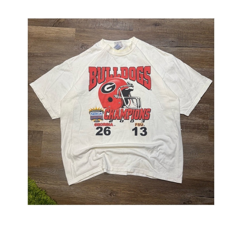Vintage 2003 Georgia Football Sugar Bowl Champions T shirt